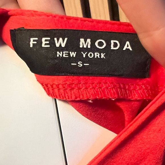 Few Moda Red Ruffle Cutout Dress - Picture 4 of 4